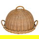 Al Saif Gallery Round Wicker Serving Basket With Cover, 34 X 34 X 24 Cm - Beige product image 2