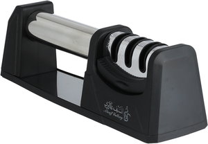 Al Saif Gallery Stainless Steel Knife Sharpener, 3 Slots, 22Cm - Black Silver product image