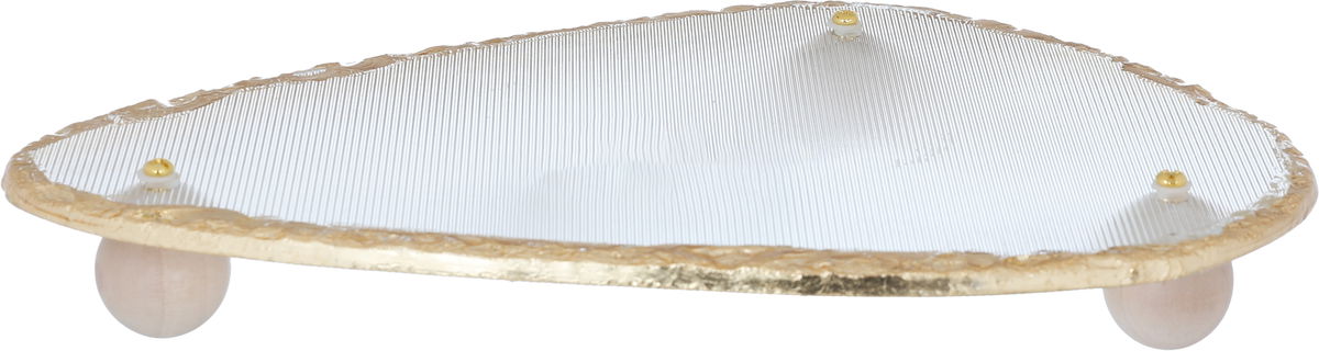 ستاند تقديم زجاج السيف غاليري، 27×17.5×3.5 سم، ارجل خشب - شفاف product image 1