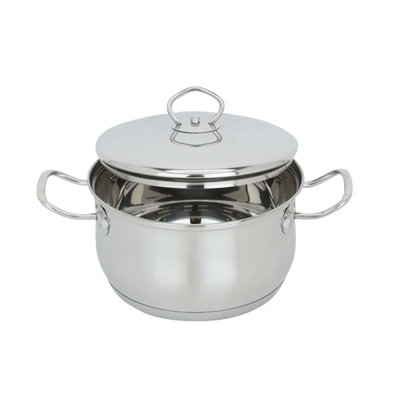 Al Saif Gallery Steel Pot, 20 cm - Silver product image 3