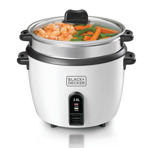 جهاز طهي الارز بلاك اند ديكر، 1100 واط، 2.8 لتر، RC2850-B5 - ابيض product image 2