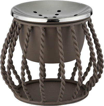 Al Saif Gallery Stainless Steel Incense Burner Set, Incense Box, Oval Tray - Cappuccino product image 6