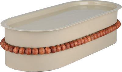 صحن تقديم استيل السيف غاليري، 34x15x9 سم - بيج بني product image 2