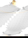 طقم سفرة بورسلان السيف غاليري، 66 قطعة - ابيض product image 2