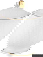 طقم سفرة بورسلان السيف غاليري، 66 قطعة - ابيض product image 2
