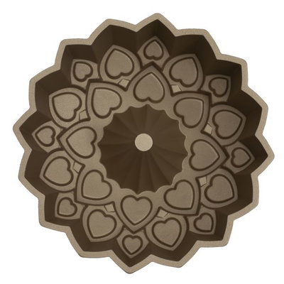 Rocky Aluminum Cake Mold, 24x24x7 cm - Dark Gold product image 3