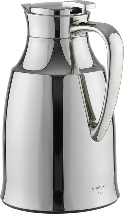 Al Saif Gallery Diriyah Thermos, 1 liter, thermal glass inner container, steel outer shell - silver product image 2