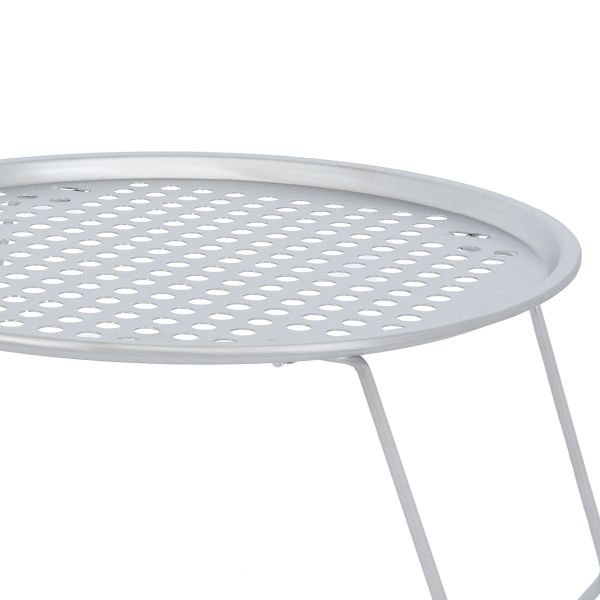 Barq Al Haya Al Saif Gallery Iron Bialat Drying Chair, 33 cm, Round - Gray product image 2