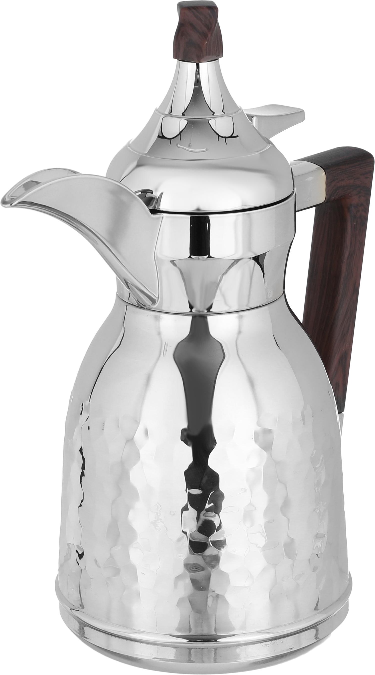 Alsaif Gallery Nawaf Steel Dallah, 0.35 litres, wooden handle - silver product image 3