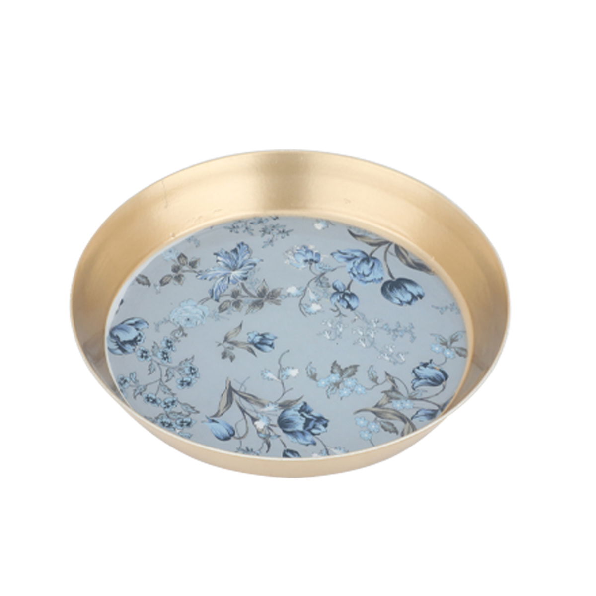 Al Saif Gallery Steel Sweet Plate, 12X12X2 Cm - Gold product image