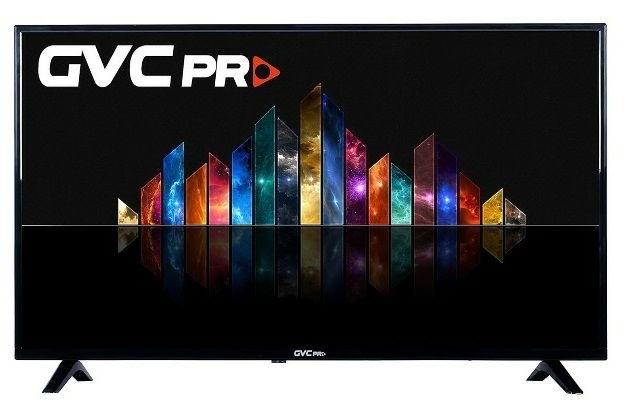 تلفزيون LED جي في سي برو، 24 بوصة، HD، GVC-24TAF5000 - اسود مع حامل هدية product image 2