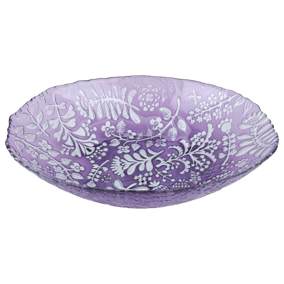 Al Saif Gallery Glass Serving Plate, 30X20X6 Cm - Purple product image 2
