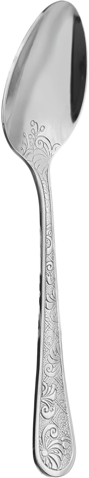 Al Saif Gallery Steel Tea Spoons Set, Wooded, 6 Pieces - Silver product image 2