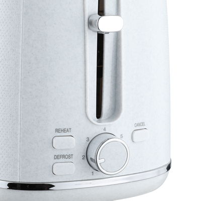 توستر استيل إديسون، 930 واط، شريحتين، ST-276 - ابيض رخامي product image 3