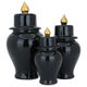 Al Saif Gallery Porcelain Vase Set, 3 Pieces - Black product image 1