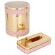 Al Saif Gallery Tissue Box With Trash Can, 2 Pieces - Pink product image 1