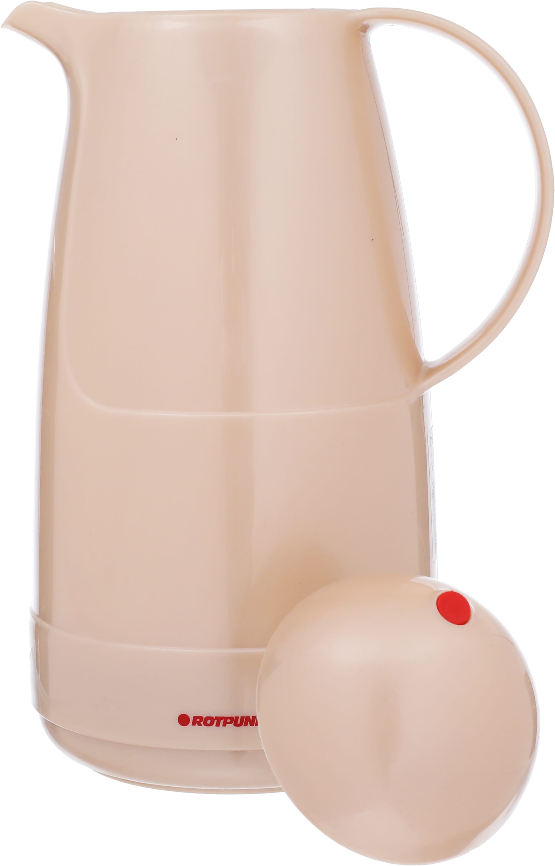 ترمس زجاج روتبونت، 1.5 لتر، هيكل خارجي بلاستيك - بيج غامق product image 3