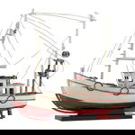 Rwad Alailah iron ship-shaped table masterpiece, 36 x 11 x 34 cm - multi-colored product image 1