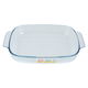 Pyrex glass oven tray, 38 x 25 cm, 3.7 litres, French - transparent product image 2