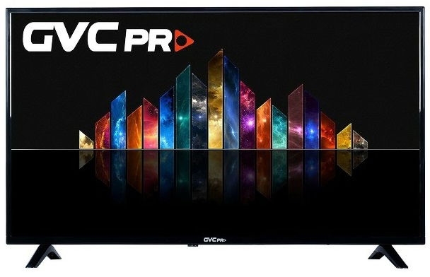 تلفزيون LED جي في سي برو، 43 بوصة، FHD، GVC-43TAF5100 - اسود مع حامل هدية product image 2