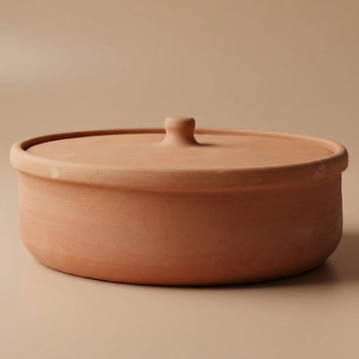 Al Saif Gallery Pottery Tray, 30x30x10 cm - Brown product image 1