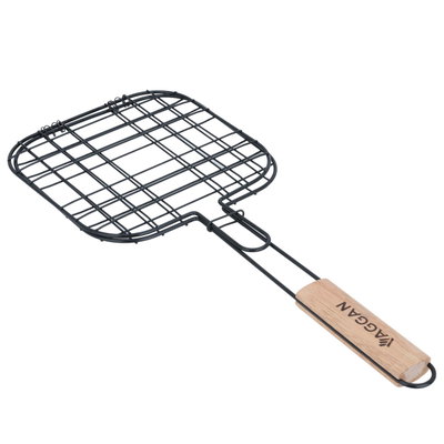 Al Saif Gallery steel grill grate, 21 x 21 cm, square - black product image 2