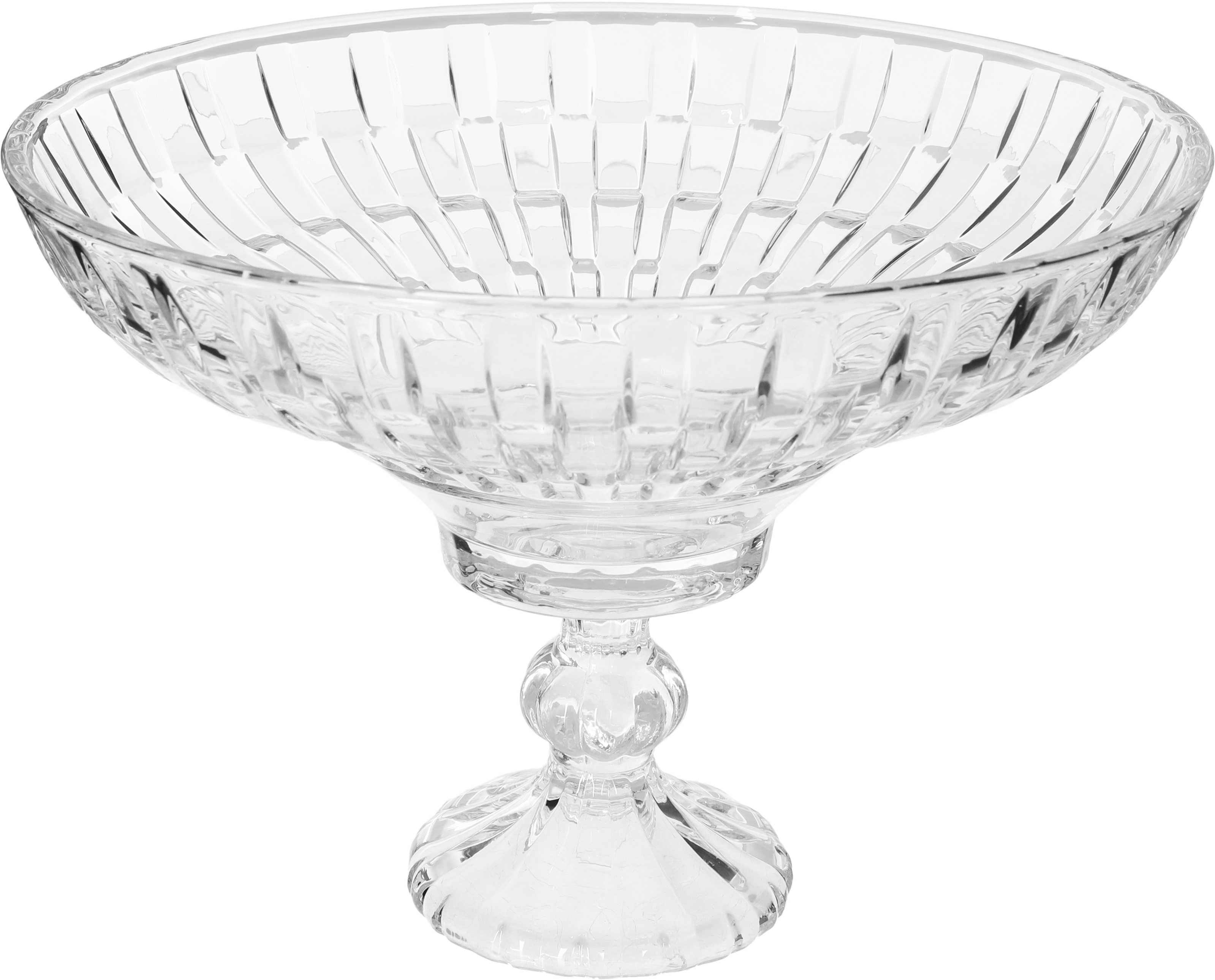 طبق تقديم زجاج السيف بلص، دائري عميق، قاعدة - شفاف product image 1