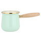 Al Saif Gallery Steel coffee pot, 650 ml, with wooden handle - light green product image 1