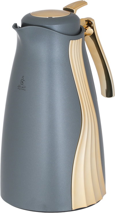 Karma Saif Gallery Thermos Set, 1/1 Liter, 2 Pieces, Inner Glass, Pressure Cooker - Dark Grey product image 6