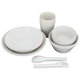 Al Saif Gallery Plastic Plates, Spoons and Cups Set, 28 Pieces - Beige product image 1