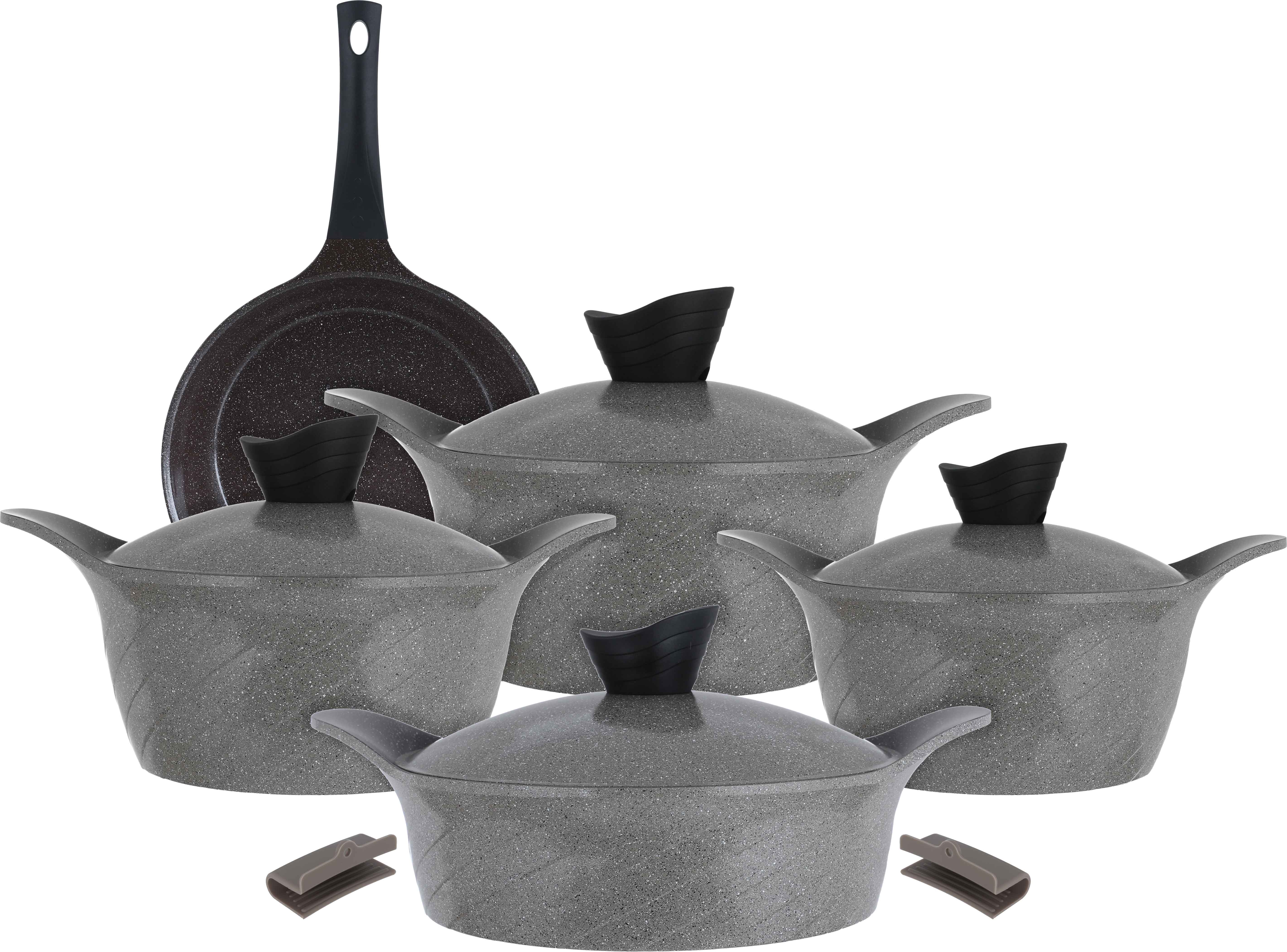 طقم قدور جرانيت تورنادو، 9 قطع - بيج product image