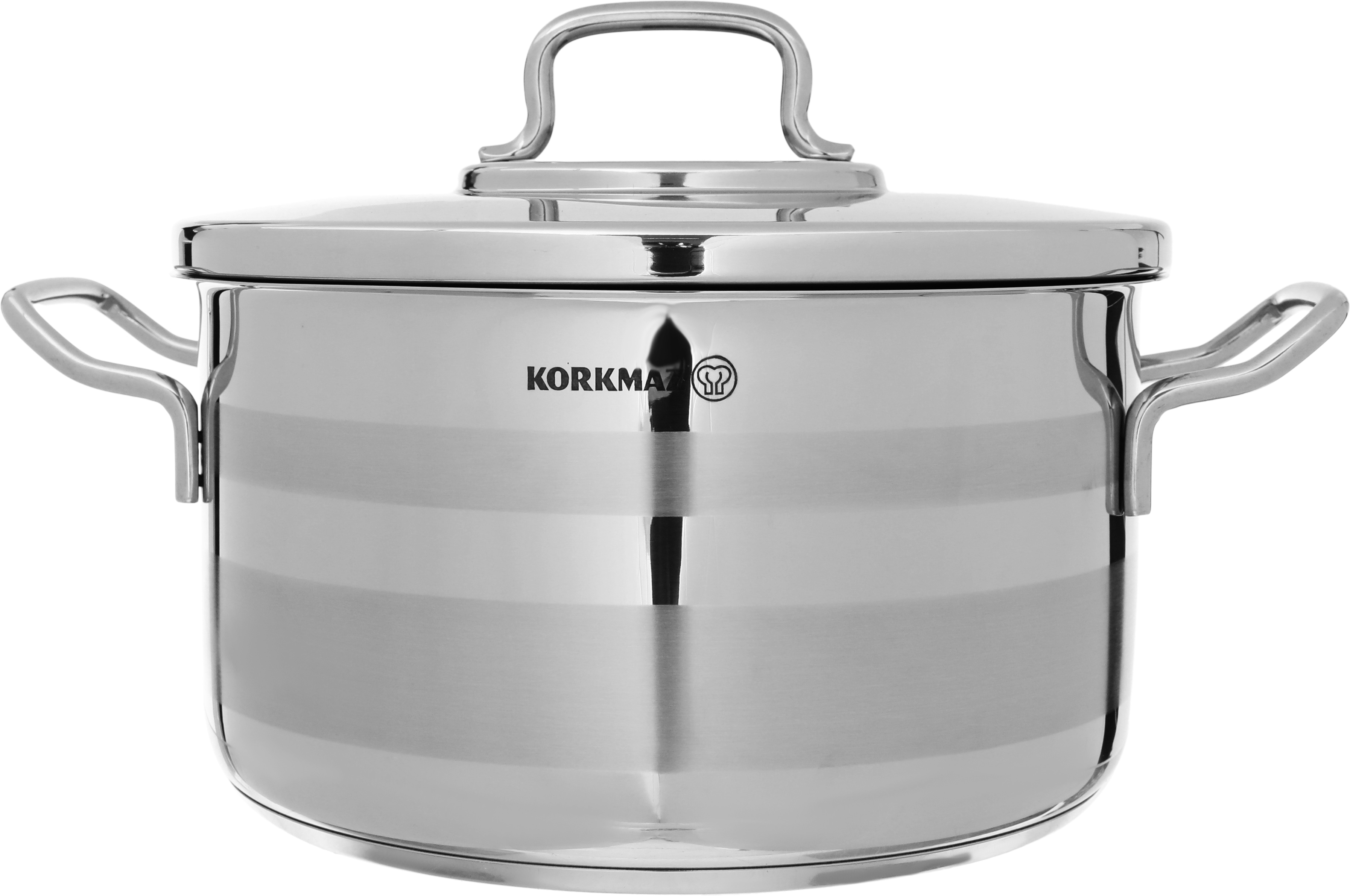Korkmaz Steel Astra 2 Pot, 3.3 L, 22 cm - Silver product image