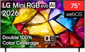 LG 75MRGB85B6C Mini RGB smart TV, 75 Inch, 4K, 144Hz - Black product image