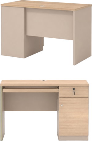 مكتب إداري خشب MDF، 120x60x75 سم - خشبي فاتح product image