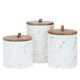 طقم علب بهارات بورسلان السيف غاليري، 3 قطع - أبيض بني product image 2