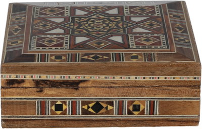 Wooden incense burner set, 38x24x4 cm, 3 pieces, geometric patterns - multicolor product image 5
