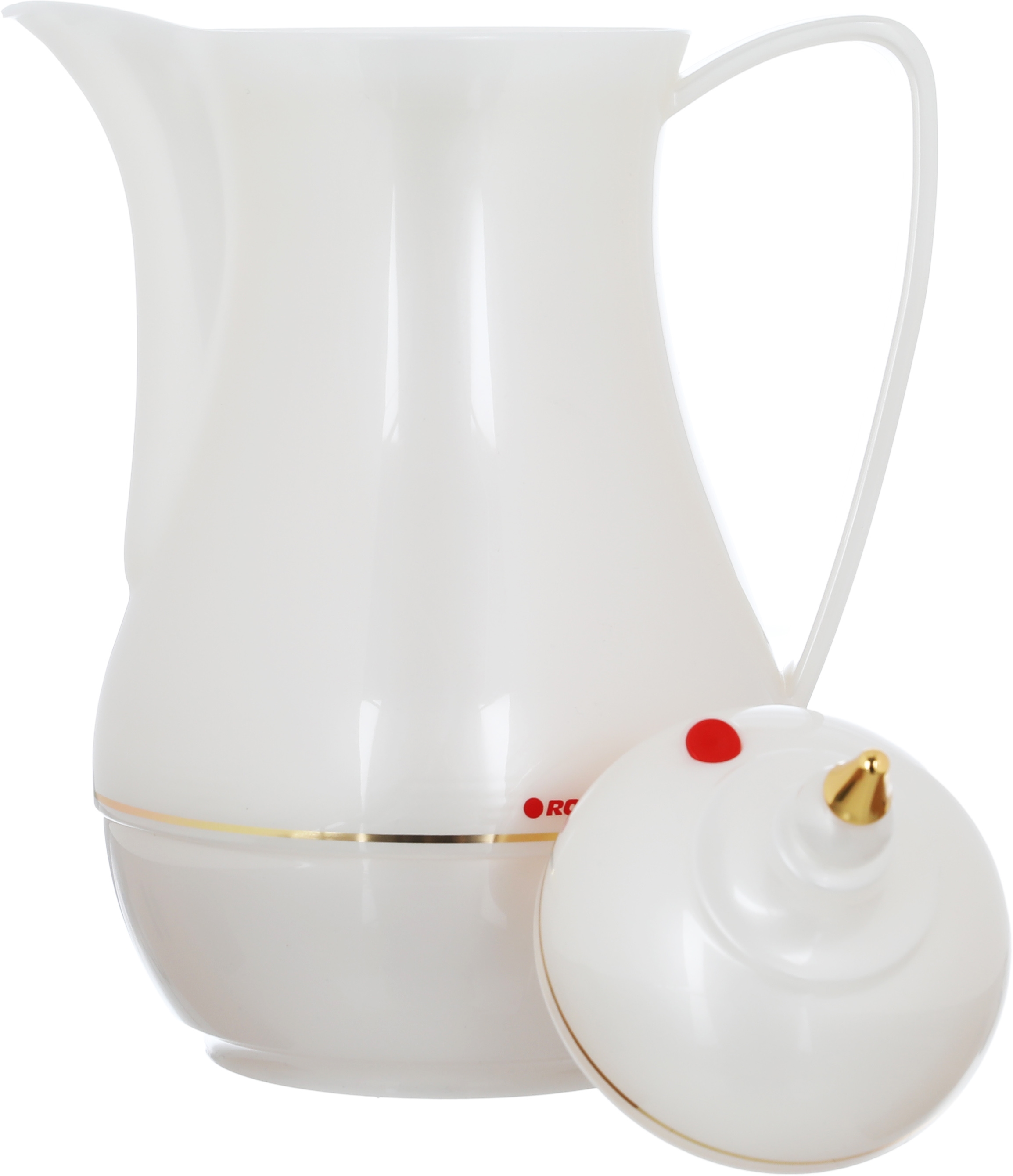 Rotpont thermos, 1 liter, glass inner container, plastic outer shell - white product image 4