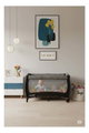 حظيرة لعب اطفال فان مومنت، 125×65 سم، مع ناموسية - اسود product image 2