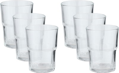 طقم كاسات زجاج السيف غاليري، مضلع، 6 قطع - شفاف product image 1