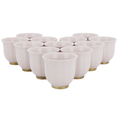 طقم فناجين قهوة بورسلان السيف غاليري، 12 قطعة - ابيض product image 2