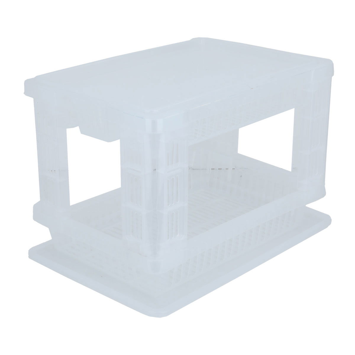 Proof plastic 2-tier dish stand, 42 x 39 cm - white product image 2