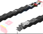 توصيلة كهربائية سافكس، USB، منافذ 5، 3 ياردة، طول السلك 2.75 متر - أسود احمر   product image 2