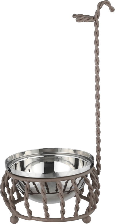 حامل ملاعق هندي ستانلس ستيل السيف غاليري، 11.5x11.5x22.5سم - فضي كابتشينو product image 1