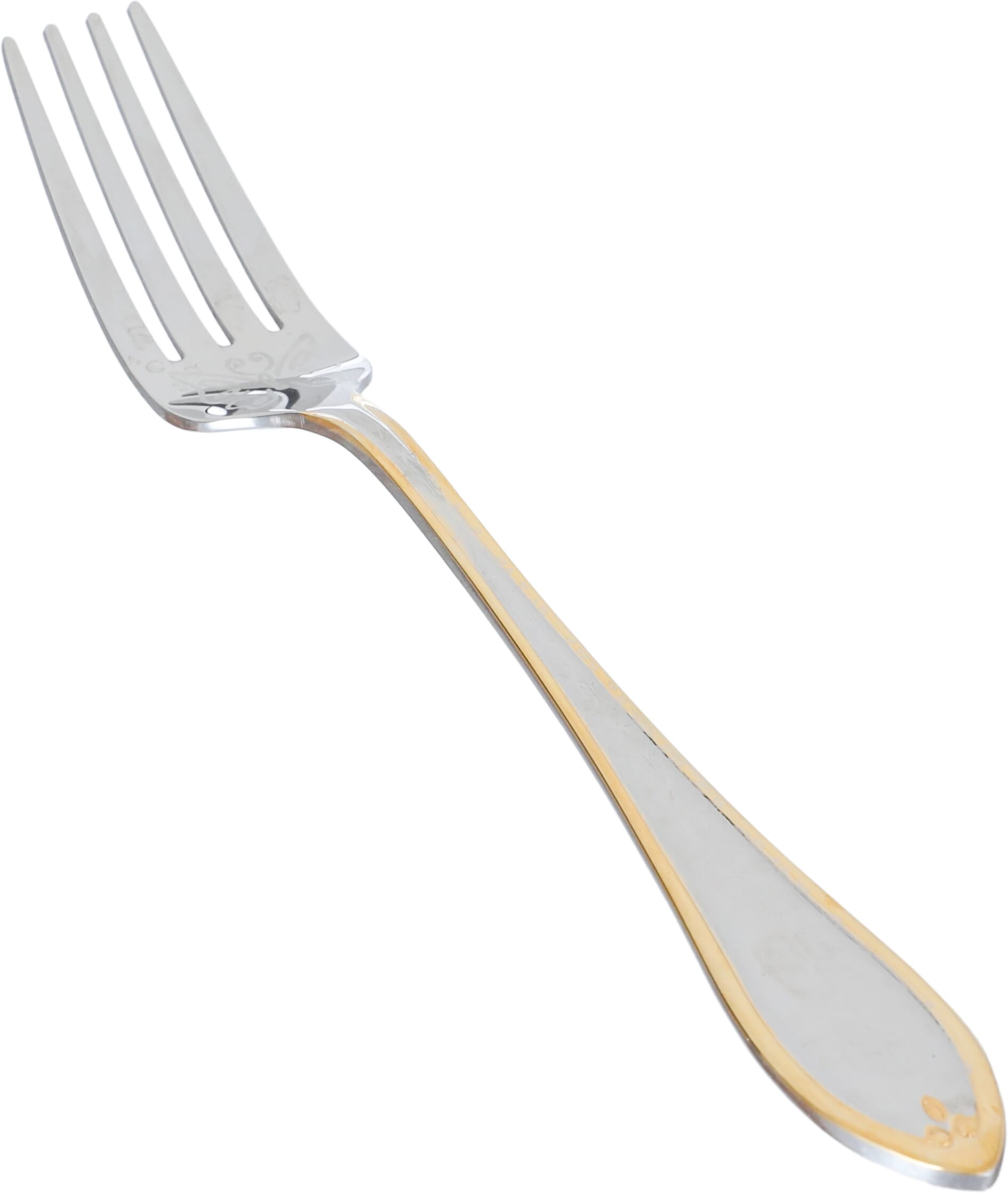 Al Saif Gallery steel spoon set, engraved, stand, 30 pieces - gold product image 3