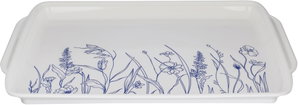 طوفرية تقديم ميلامين سيف بلص، 50x35x3 سم، مستطيلة - ابيض ازرق product image 2