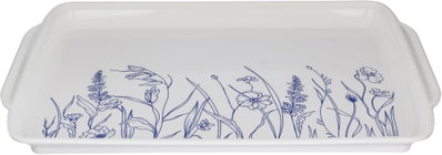 طوفرية تقديم ميلامين سيف بلص، 50x35x3 سم، مستطيلة - ابيض ازرق product image 2
