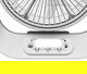Winning Star ST-4056 Table Fan, 12 Inch, 6V Battery, 2 Speeds, Digital Display - White product image 4