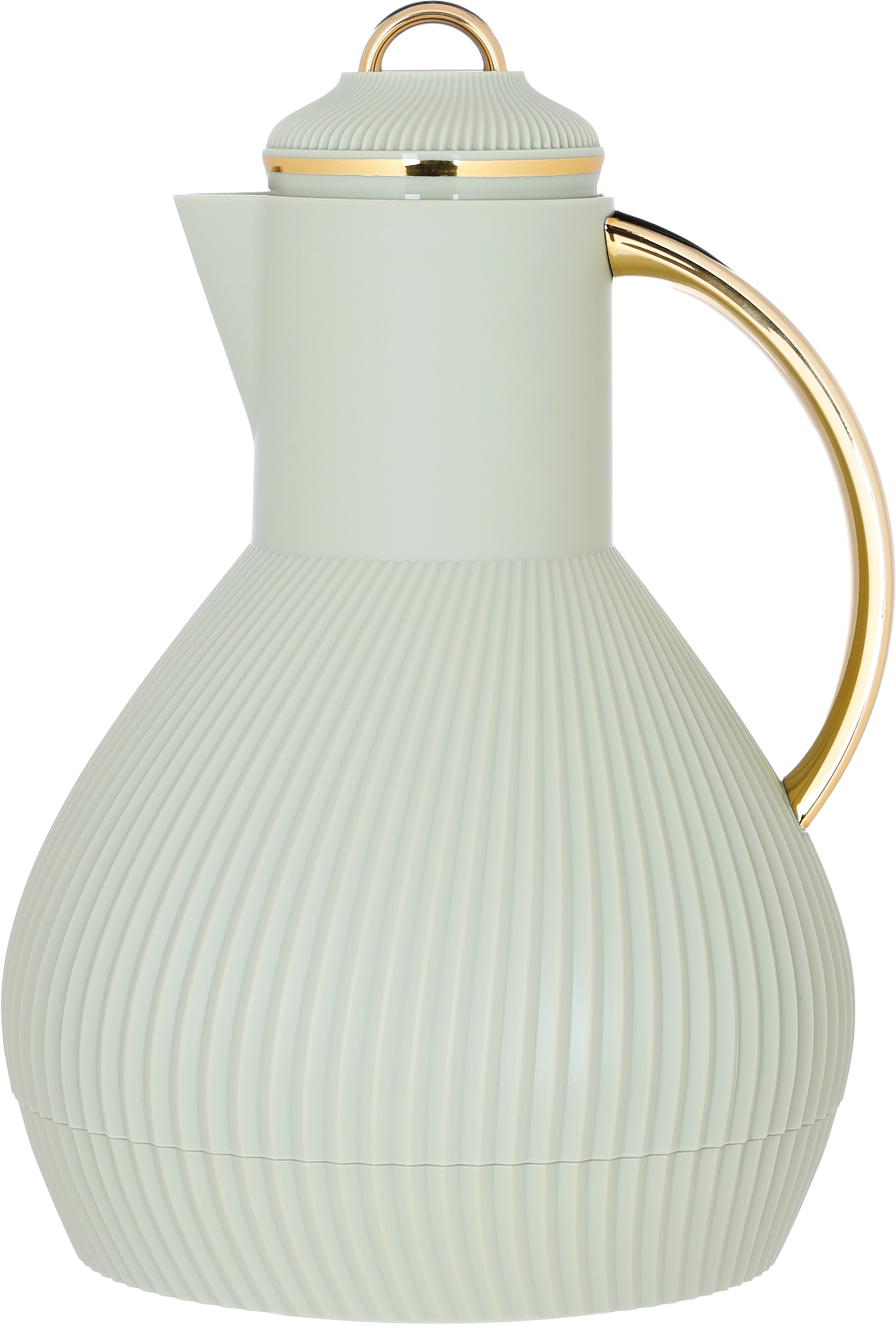 Al Saif Gallery Alia thermos, 1 liter, thermal glass inner container, plastic outer shell - olive green product image 1