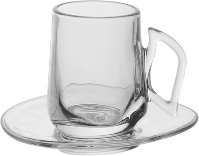 طقم تقديم بيالات وفناجين زجاج السيف غاليري، صحون، 18 قطعة - شفاف product image 3