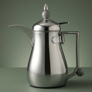 Al Saif Gallery Crystal Thermos, 0.35 litres, thermal glass inner container, steel outer shell - silver product image